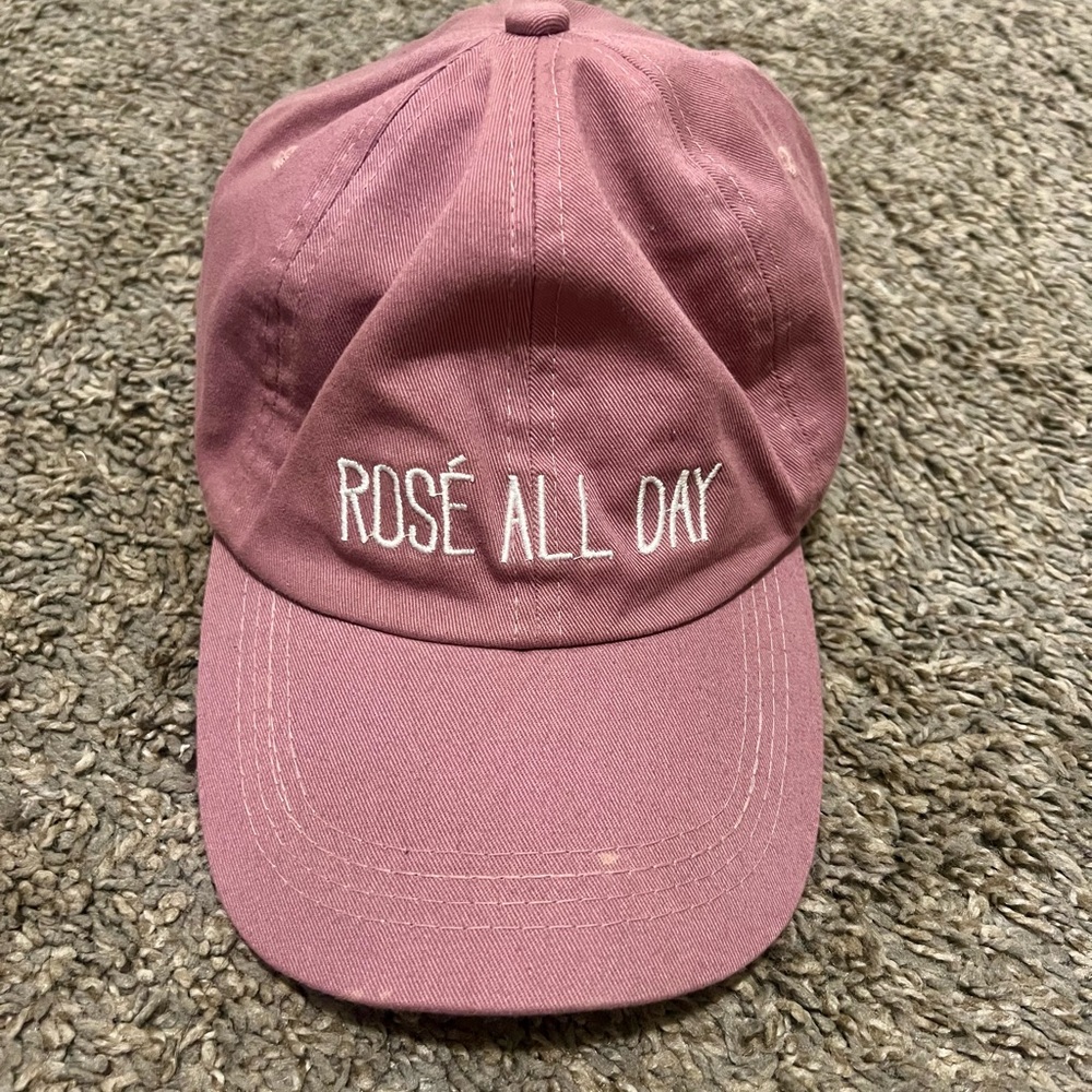 Rosé All Day Ball Cap - Pink